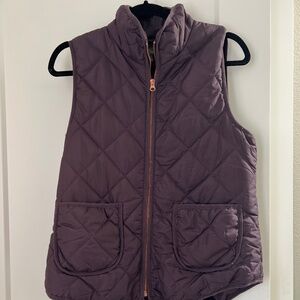 Purple puffer vest